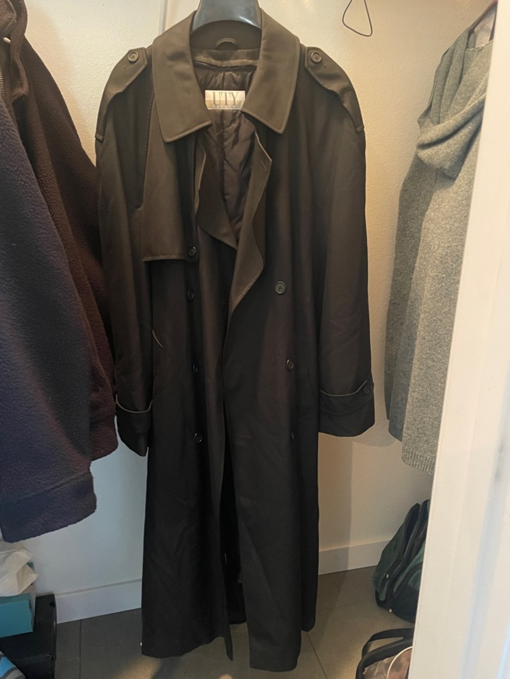 Northwest Airlines Men’s Trench Coat with Liner UTY Apparel